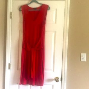 Red dress with waist/hip the